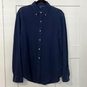 Polo by Ralph Lauren Men's Navy Button Down Shirt